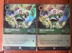 Disney Lorcana Wilds Unknown Buzz Lightyear Space Ranger Epic 211/204 Lot Of 2 - Image 1