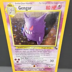 Pokemon TCG Gengar 5/62 Fossil Holo Rare English 1999 80 HP WOTC - Image 3
