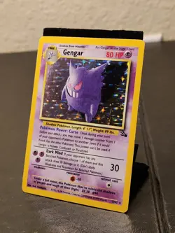Gengar 5/62 Fossil Unlimited - Holo Rare - 1999 WOTC Pokemon - Image 1