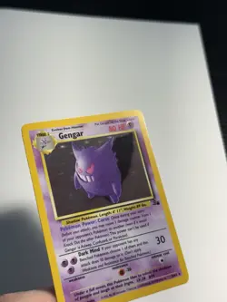 Gengar Pokemon Fossil 1999 Unlimited Holo 5/62 LP+/NM- - Image 3