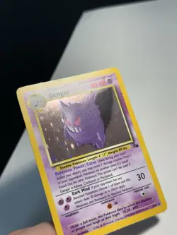 Gengar Pokemon Fossil 1999 Unlimited Holo 5/62 LP+/NM- - Image 5