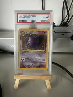 PSA 6 - Gengar 5/62 - Holo - Fossil 1999 - English - Pokemon TCG - Image 1