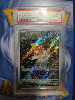 Pokemon TCG Magikarp Scarlet & Violet Paldea Evolved Holo Card 203/193 PSA 8 - Image 1