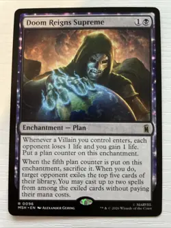 Doom Reigns Supreme - Marvel Super Heroes #096 Foil Magic mtg - Image 1