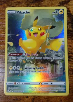 Pikachu GG30/GG70 Crown Zenith Galarian Holo Pokemon Card NM-MINT Pack Fresh - Image 1