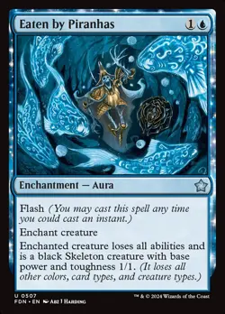 MTG Eaten by Piranhas ** Foundations ** English (NM) - Image 1