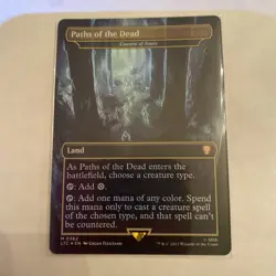 MTG Paths of the Dead Cavern of Souls #362 Borderless Foil Lord of the Rings NM+ - Image 1