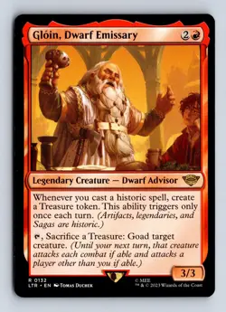 Gloin, Dwarf Emissary 132 Universes Beyond: The Lord of the Rings: NM/M - Image 1
