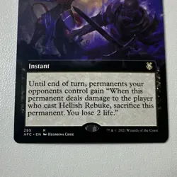 Wizards of the Coast Hellish Rebuke AFC Instant Rare Black 295 Heonhwa Choe - Image 4