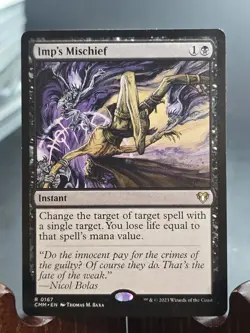 Imp's Mischief Commander Masters MTG Regular Lightly Played - Image 1