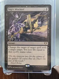 Imp's Mischief Commander Masters MTG Regular Lightly Played - Image 3