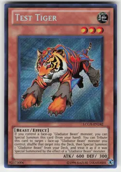Test Tiger (Secret Rare) LCGX-EN242 - Image 1