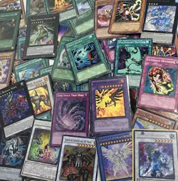 Yu-Gi-Oh 50 Card Lot–Guaranteed Holos–No Duplicates–Holos & Rare Free Shipping - - Image 1