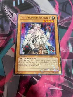 YUGIOH - GENE WARPED WARWOLF - BP01 - STARFOIL - NM - 1ST ED - Image 1