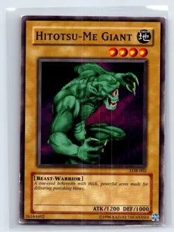 Hitotsu-Me Giant LOB-002 The Legend of Blue Eyes White Dragon Yu-Gi-Oh LP - Image 1