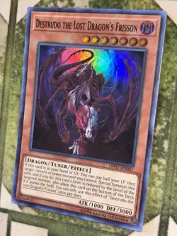 YuGiOh DESTRUDO THE LOST DRAGON'S FRISSON Super Rare OP07-EN007 - Image 1