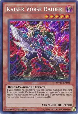 Yu-Gi-Oh Card - MVP1-ENS02 - KAISER VORSE RAIDER (secret rare holo) - NM - Image 1