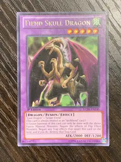 YUGIOH! FIEND SKULL DRAGON 1st ED LCJW-EN240 RARE NM CARD - Image 1