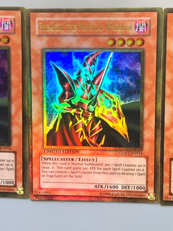 yugioh 3X BREAKER THE MAGICAL WARRIOR GLD1-EN014 Gold near mint Play set - Image 5