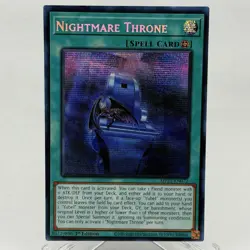 Nightmare Throne MP25-EN072 1st Edition Prismatic Secret Rare Yugioh! - Image 1