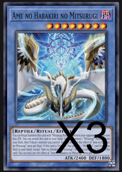 3x Ame no Habakiri no Mitsurugi ALIN-EN092 1ST NM YUGIOH Alliance Insight SR - Image 1