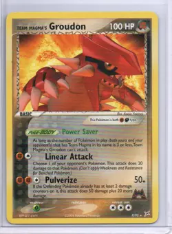 Pokemon Deck Exclusives Team Magma's Groudon #009/095 Rare Vintage - Image 1