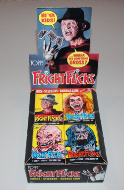 Vintage 80's Original Topps Fright Flicks Cards Display Box + Sealed Packs!!!!! - Image 1