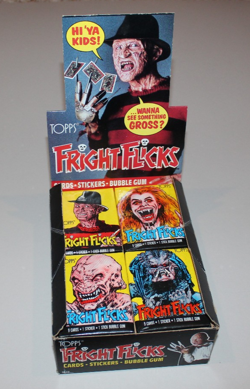 Vintage 80's Original Topps Fright Flicks Cards Display Box + Sealed Packs!!!!! - Image 3