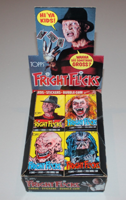Vintage 80's Original Topps Fright Flicks Cards Display Box + Sealed Packs!!!!! - Image 4