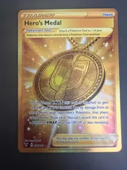 Pokemon TCG – Hero's Medal 201/185 | Vivid Voltage | Secret Rare | Near Mint - Image 1