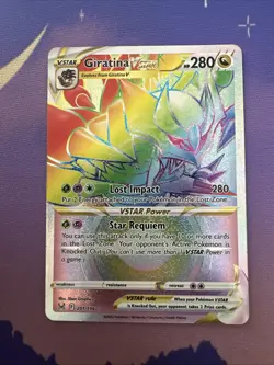Giratina VSTAR 201/196 Lost Origin Rainbow Secret Rare Near Mint - Image 1