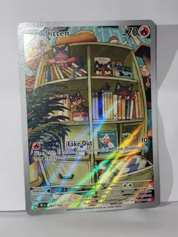 Litten 167/162 Temporal Forces Pokemon TCG Illustration Rare Lp-nm - Image 1