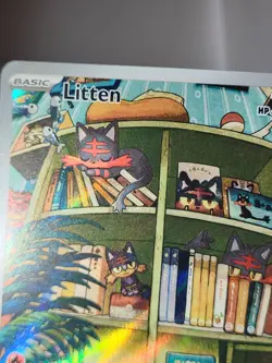 Litten 167/162 Temporal Forces Pokemon TCG Illustration Rare Lp-nm - Image 3