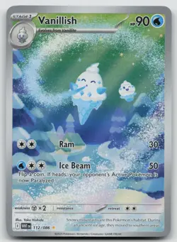 Vanillish 112/086 Holo Illustration Rare White Flare Pokemon Holo Near Mint - Image 1