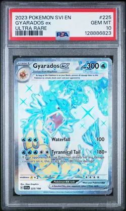 PSA 10 POKEMON SVI EN #225 GYARADOS EX ULTRA RARE 2023 SCARLET VIOLET PROMO - Image 1
