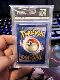 2003 Pokemon EX Ruby & Sapphire Hitmonchan Holo #98/109 PSA 9 English Swirl - Image 2