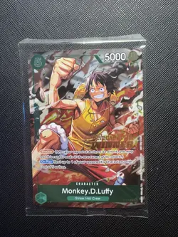 Monkey.D.Luffy P-135 Winner Stamp OP16 Pre-Release Event Promo Sealed ✅ ENG 🇬🇧 - Image 1