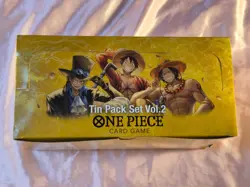 One Piece CCG Tin Pack Set Vol. 2 Display of 6 English *New/Sealed* - Image 1