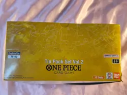 One Piece CCG Tin Pack Set Vol. 2 Display of 6 English *New/Sealed* - Image 2