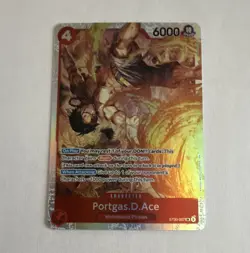 Bandai One Piece Card Game Portgas.D.Ace ST30-007 ST-30 Eng SR Parallel Holo - Image 1