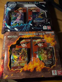 One Piece TCG Illustration Box Vol 5 and Vol 6 Factory Sealed NEW - Image 1