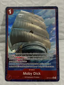 Moby Dick R Alt Art OP16-021 The Time To Battle One Piece TCG NM - Image 1