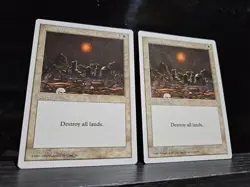 MTG Armageddon x2 - 1x 5th edition, 1x Anthologies - Lightly Played - Image 1