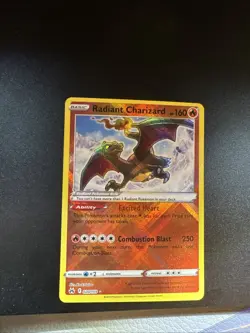 Pokemon TCG Radiant Charizard Crown Zenith Holo Card 020/159 Near Mint Condition - Image 1