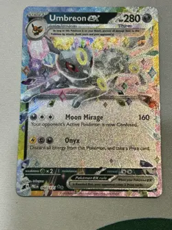 Pokemon TCG Umbreon EX 60/131 Double Rare Holo Card Prismatic Evolutions - Image 1