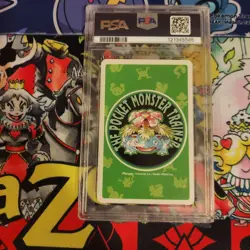 1996 POKEMON GREEN VERSION PLAYING CARDS ACE OF HEARTS #007 SQUIRTLE PSA 9 - Image 2
