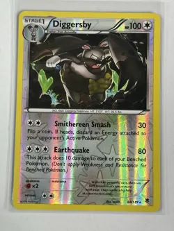 Diggersby 88/119 XY Phantom Forces Regular Pokemon Card Reverse Holo - Image 1