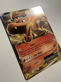 Charizard EX Pokemon Card 180 HP Fire Blast Holo Rare 11/106 - Image 3
