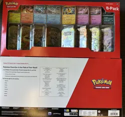 LOT OF 2 - Pokemon Prismatic Evolutions 8 Mini-Tins with Promo Cards Costco - Image 1