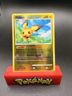 Pichu 45/100 D&P Stormfront Pokemon Card Reverse Holo Foil Rare NM - Image 1